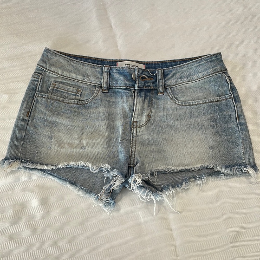 Pink Victoria's Secret Light Wash Denim Shorts